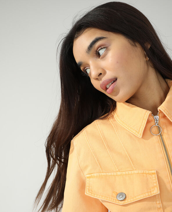 Veste en jean camel - Pimkie