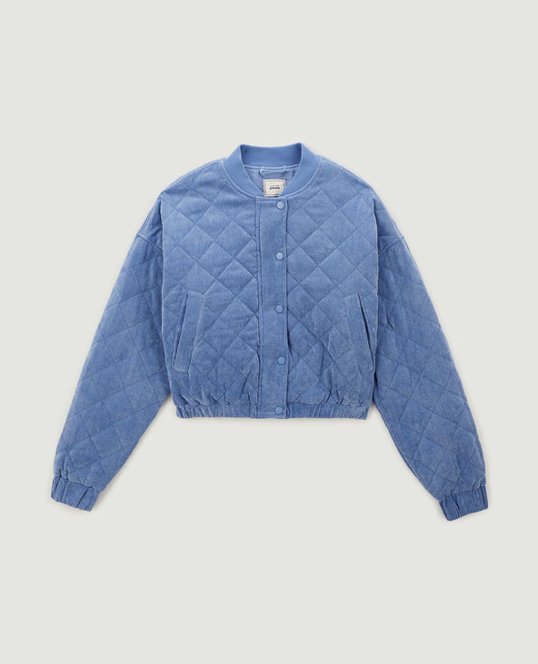 Veste quiltee en velours