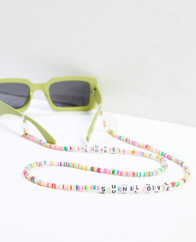 Chaîne pour lunettes jaune - Pimkie