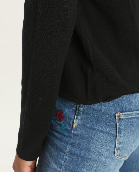 Pull dos ouvert noir - Pimkie
