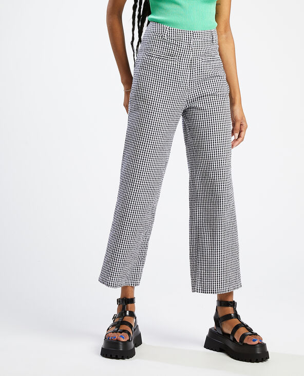 Pantalon droit taille haute noir - Pimkie