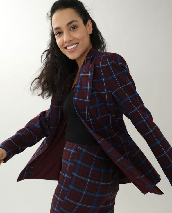 Veste longue bordeaux - Pimkie