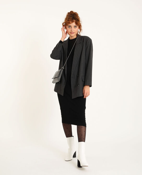 Robe en maille noir - Pimkie