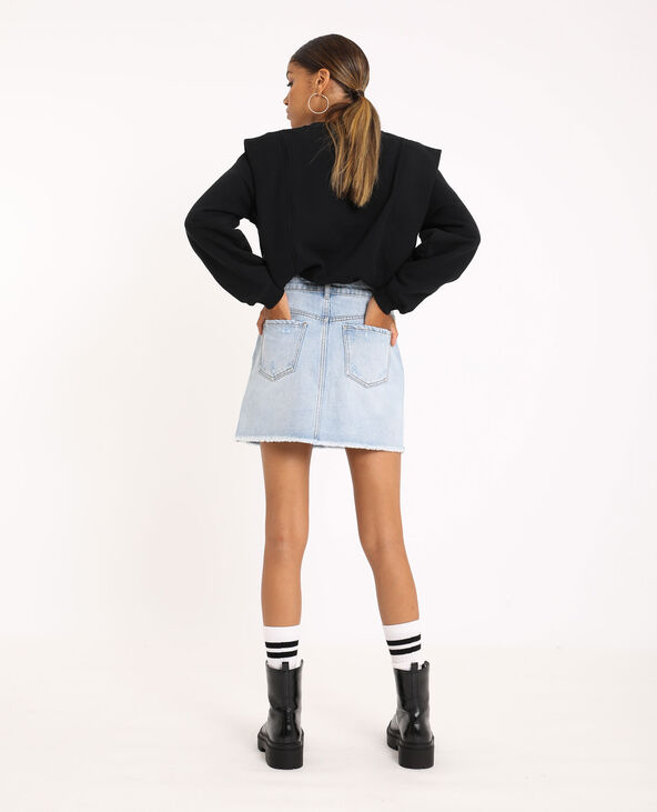 Jupe en top jean destroy