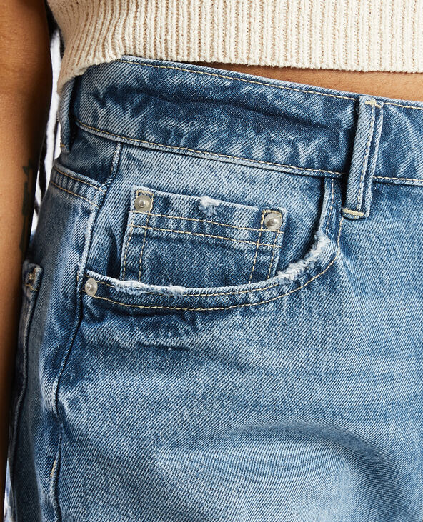 Short en jean taille haute bleu - Pimkie