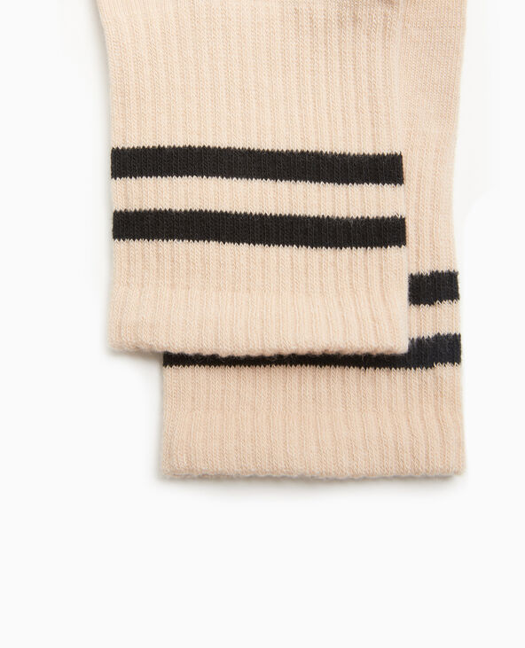 Paire de chaussettes avec bandes noir - Pimkie