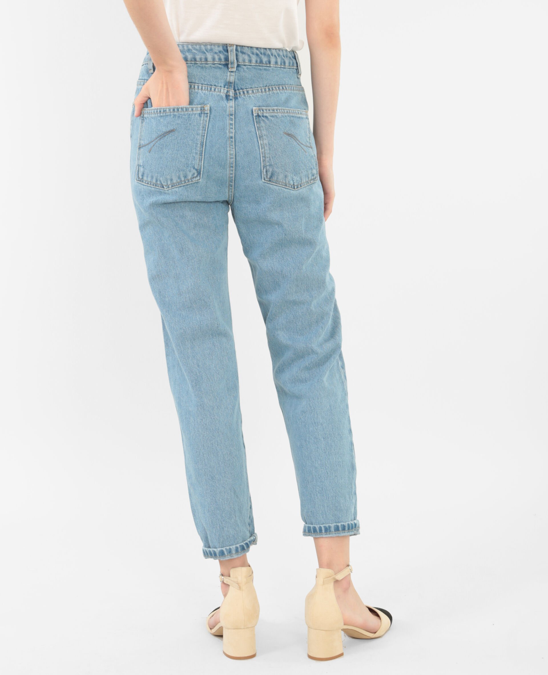 Jean mum bleu denim - 140213683A06 | Pimkie