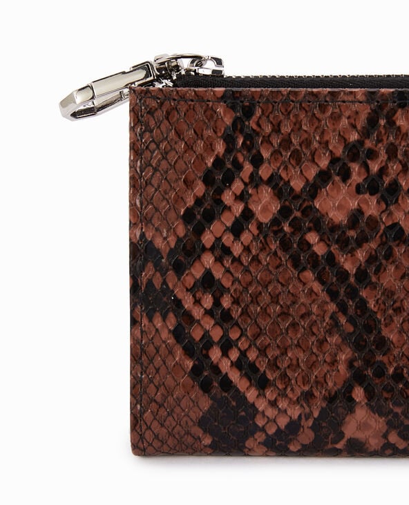 Porte-monnaie effet serpent gris foncé - Pimkie