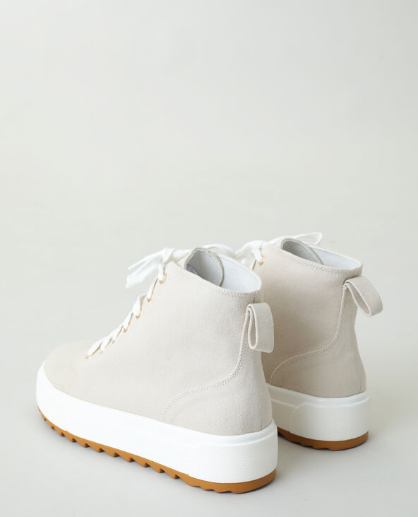 Baskets hautes plateformes rose clair - Pimkie