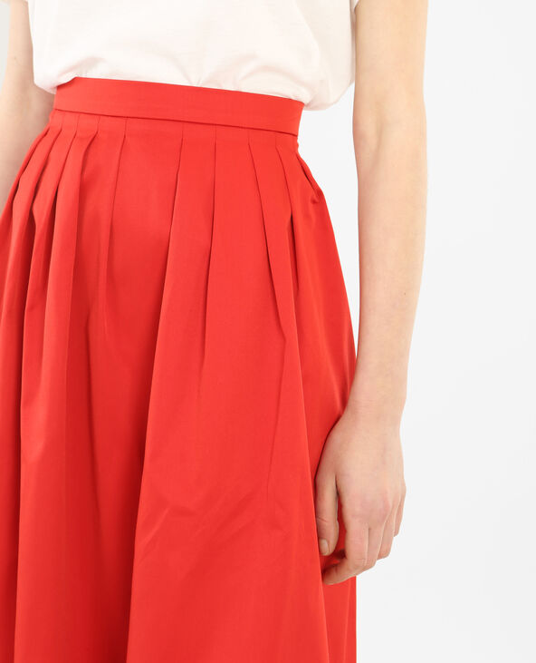 Jupe corolle rouge on sale