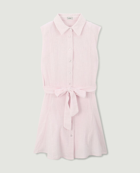 Robe chemise courte et évasée lilas - Pimkie
