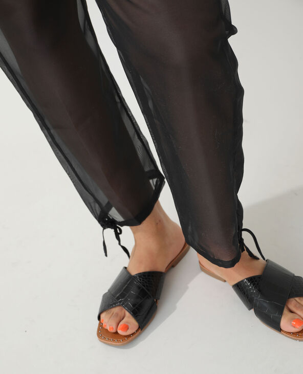 Pantalon transparent noir - Pimkie