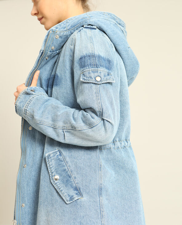 Manteau bleu ciel pimkie shop