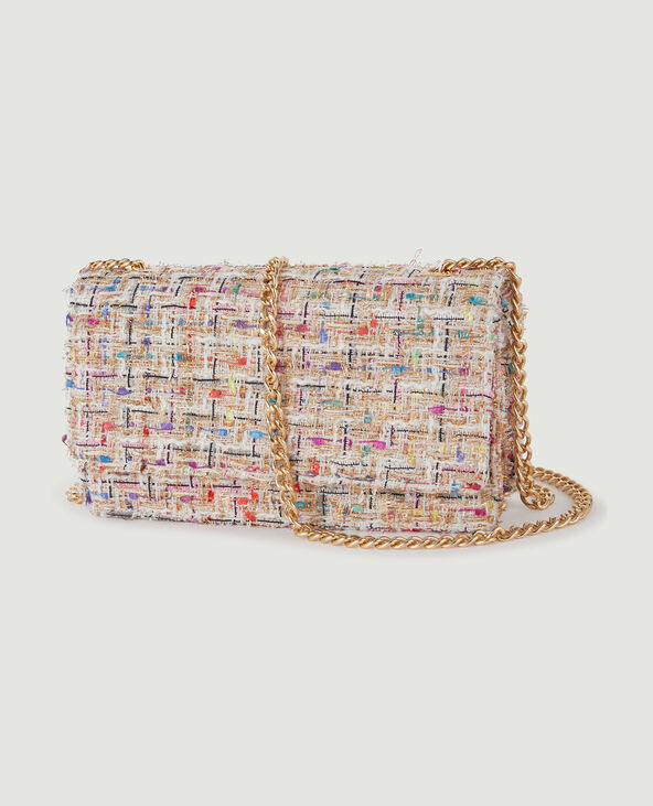 Sac boxy en tweed blanc - Pimkie
