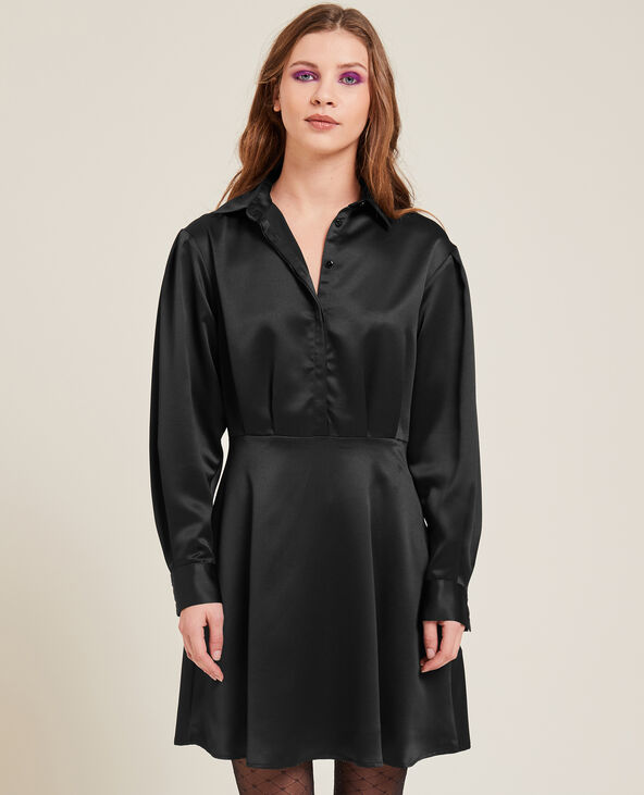 Robe chemise en satin top