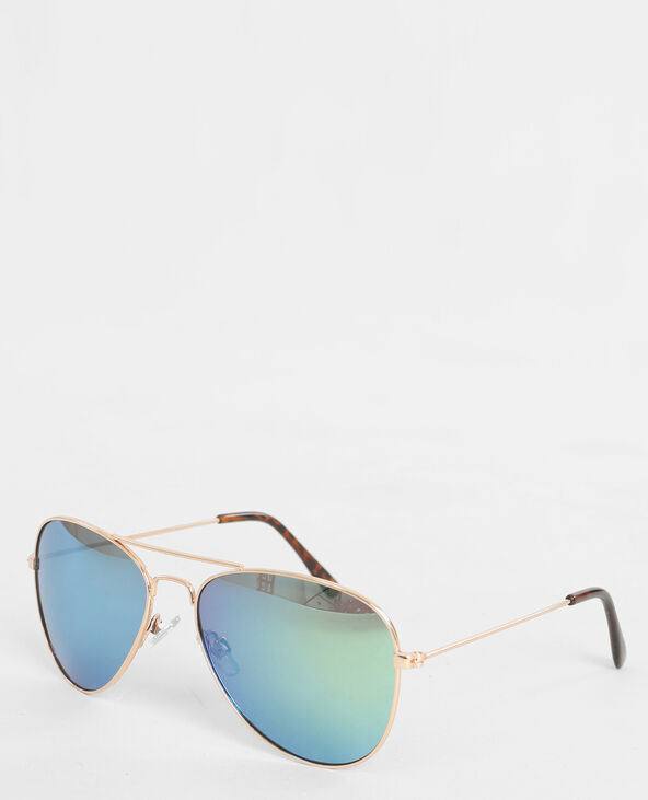 Lunettes de soleil aviateur doré - Pimkie