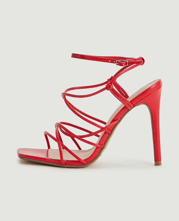 Sandales à talons rouge - Pimkie