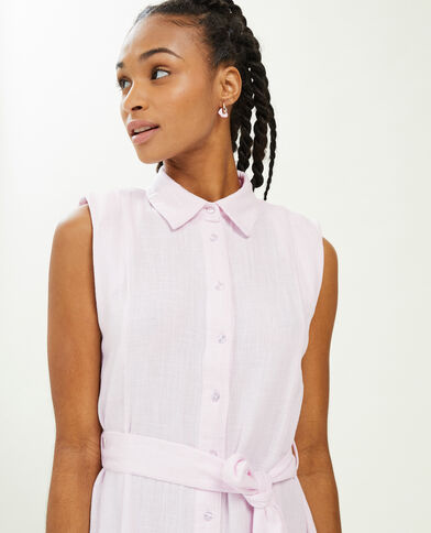 Robe chemise courte et évasée lilas - Pimkie