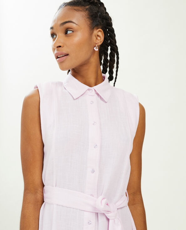 Robe chemise courte et évasée lilas - Pimkie