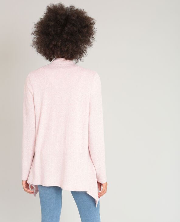 Gilet doux à pans vieux rose - Pimkie