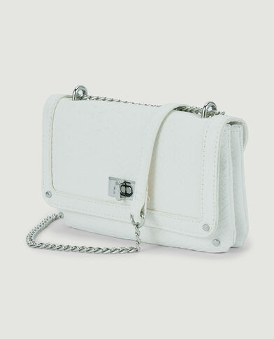 Sac pochette avec chaine blanc - Pimkie