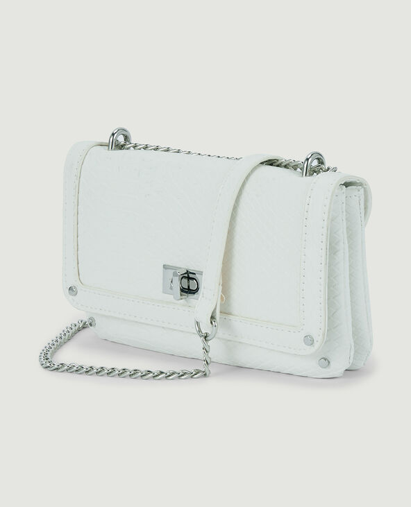 Sac pochette avec chaine blanc - Pimkie