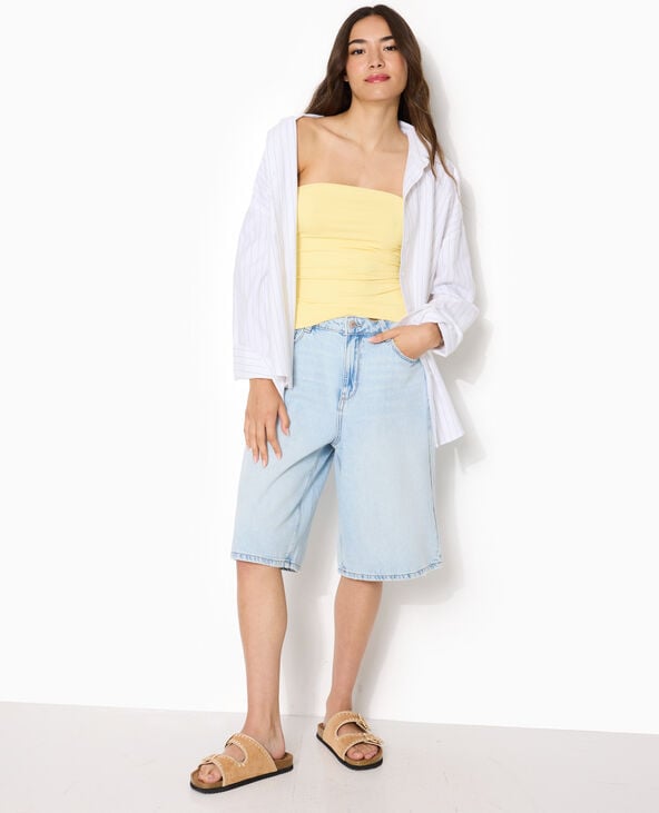 Top bustier Jaune pâle - Pimkie