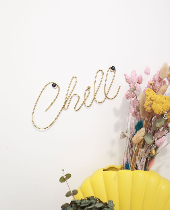 Décoration murale chill orange - Pimkie