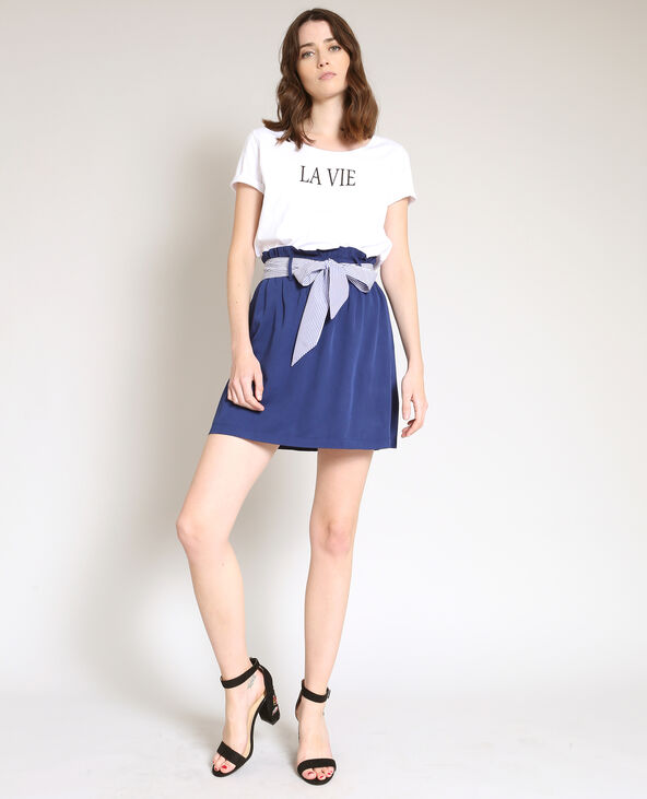T-shirt La Vie blanc - Pimkie