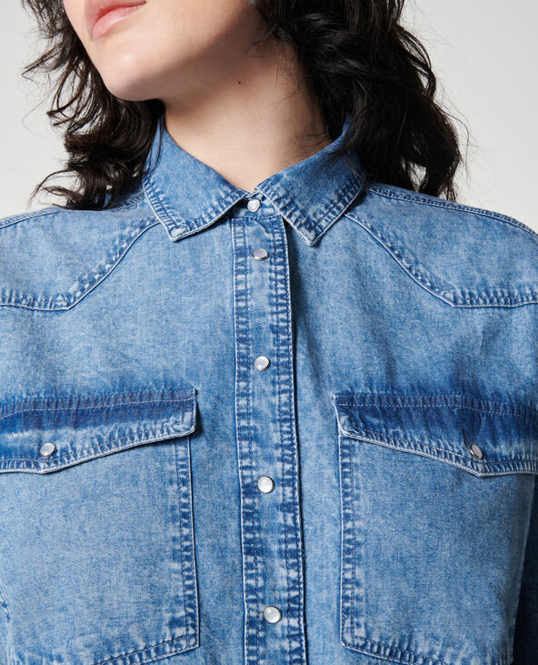 Chemise façon jean bleu - Pimkie