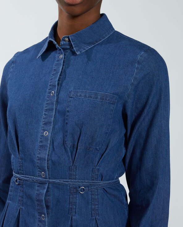 Robe chemise en jean