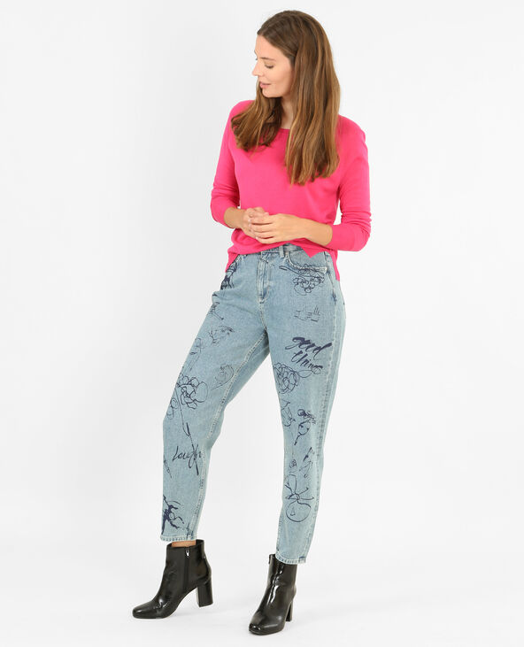 Pull basique léger rose fuchsia - Pimkie