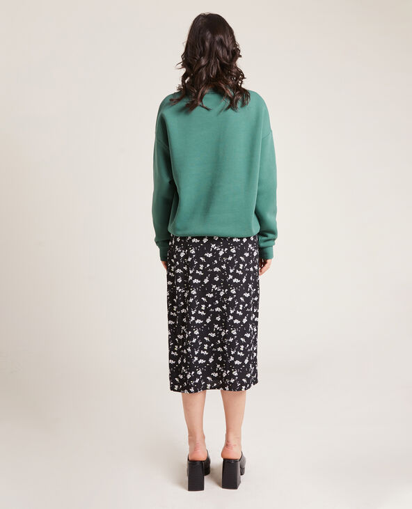 Sweat brodé vert de gris - Pimkie