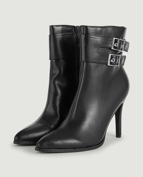 Boots talon bouts pointus noir - Pimkie