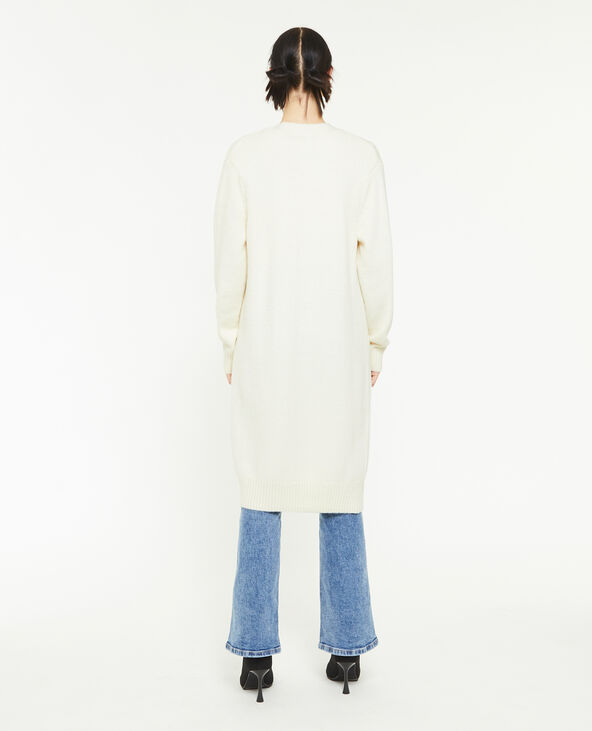 Gilet long avec poches écru - Pimkie