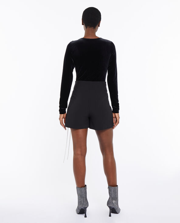 Body bi-matière manches longues noir - Pimkie