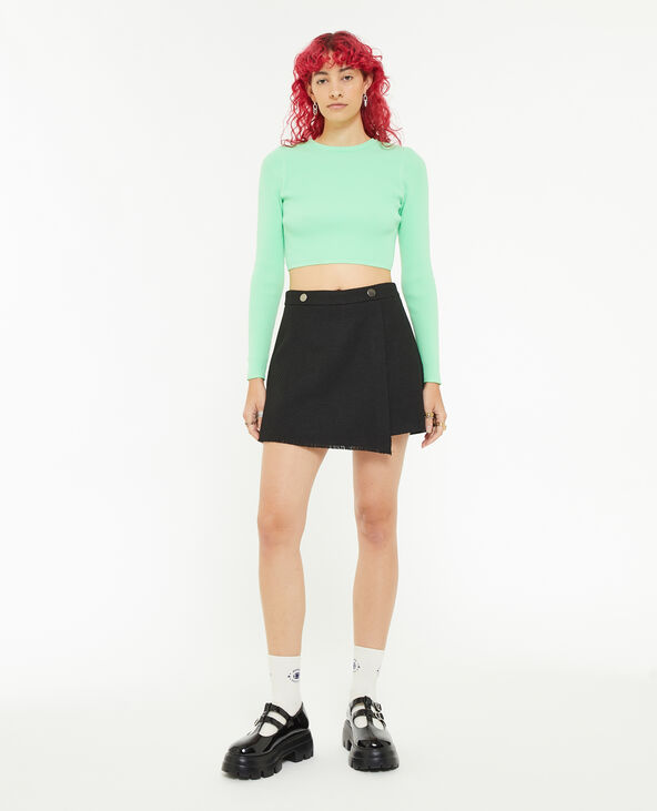 Jupe-short texturée noir - Pimkie