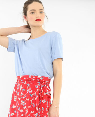 T-shirt col raw cut violet - Pimkie
