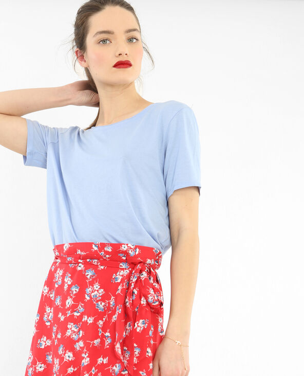 T-shirt col raw cut violet - Pimkie