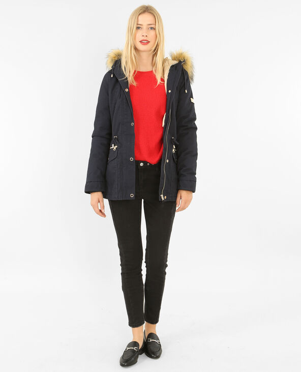Parka longue à capuche noir - Pimkie