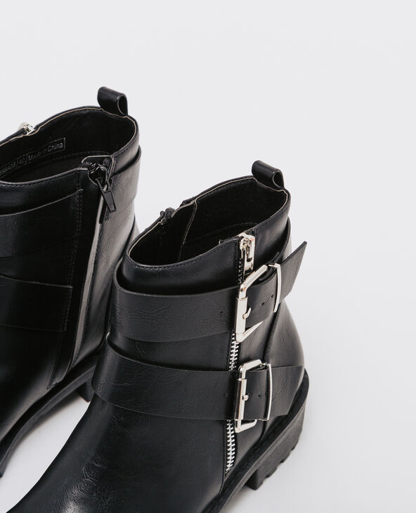 Boots esprit motard noir - Pimkie