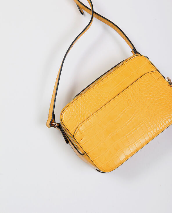Sac croco jaune ocre - Pimkie