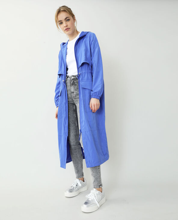 Coupe-vent long bleu foncé - Pimkie