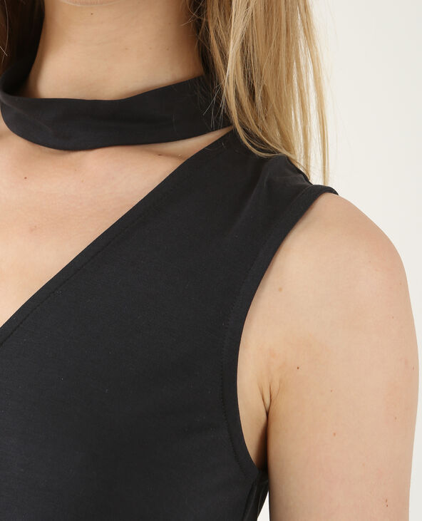 Top fluide col choker noir - Pimkie