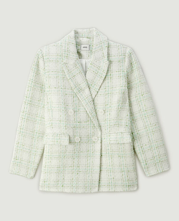 Veste blazer tweed écru - Pimkie