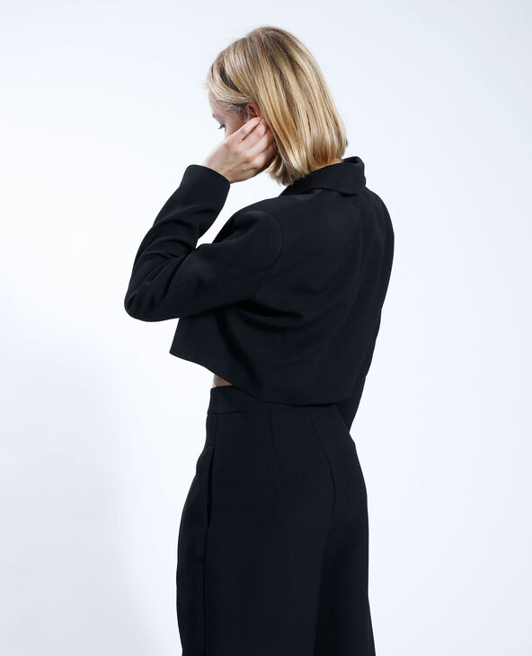 Blazer oversize et cropped noir - Pimkie