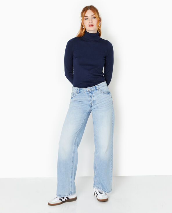 Pull à col roulé bleu marine - Pimkie