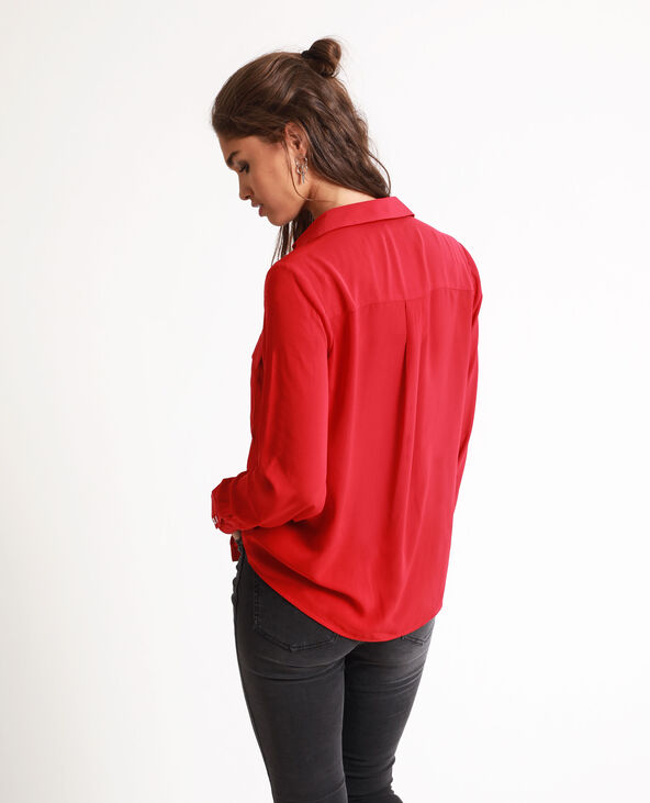 Chemise fluide rouge - Pimkie