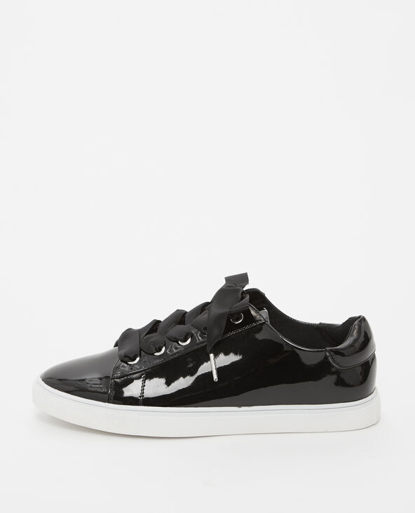 Baskets noires vernies outlet
