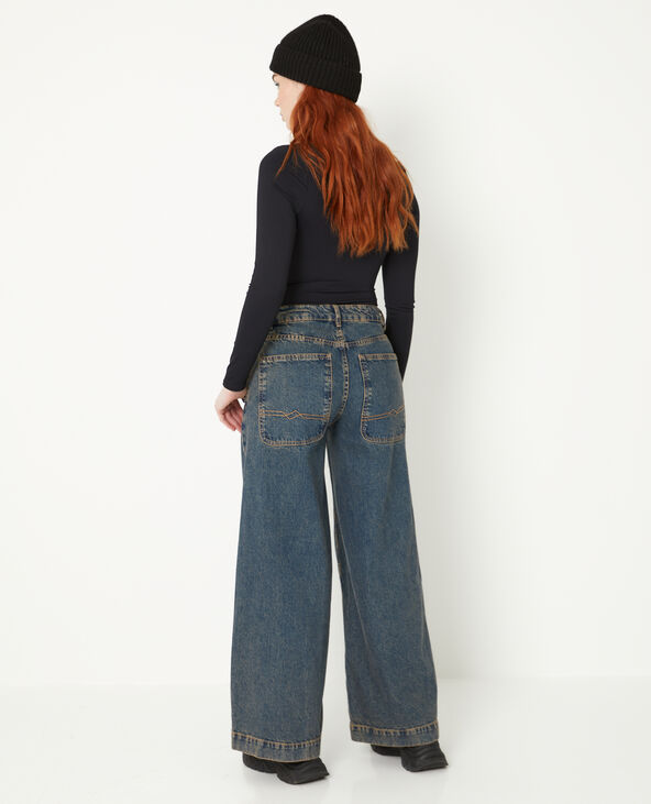 Jean baggy taille regular effet dirty jaune ocre - Pimkie